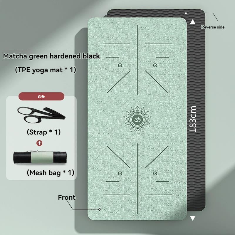 Suede+TPE Foldable Thin Lightweight Anti Slip Yoga Mat