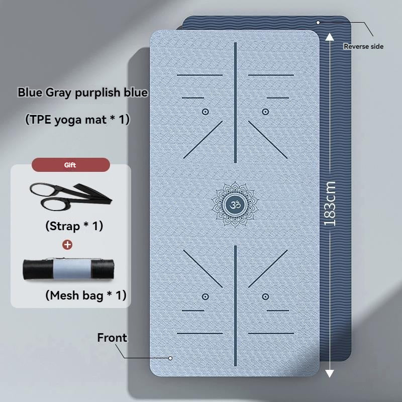 Suede+TPE Foldable Thin Lightweight Anti Slip Yoga Mat
