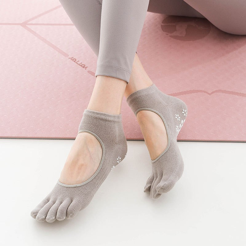Five-Finger Non-Slip Yoga Socks