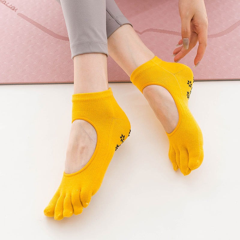 Five-Finger Non-Slip Yoga Socks