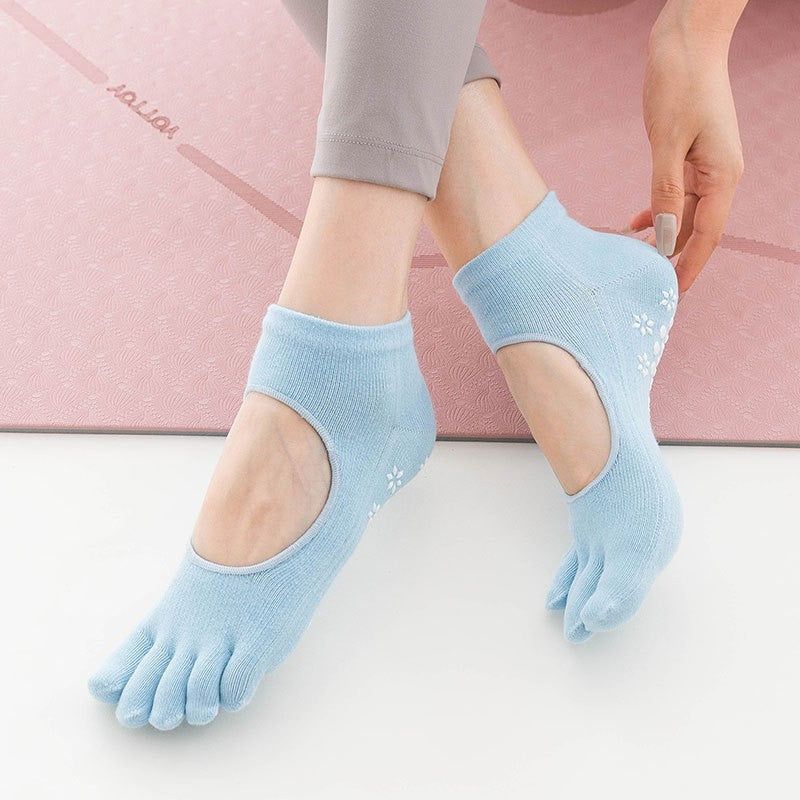 Five-Finger Non-Slip Yoga Socks