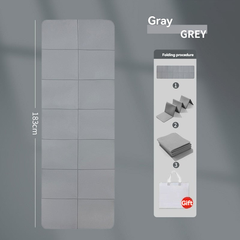 Premium Foldable TPE Yoga Mat | Intelligent Grip & Travel-Ready