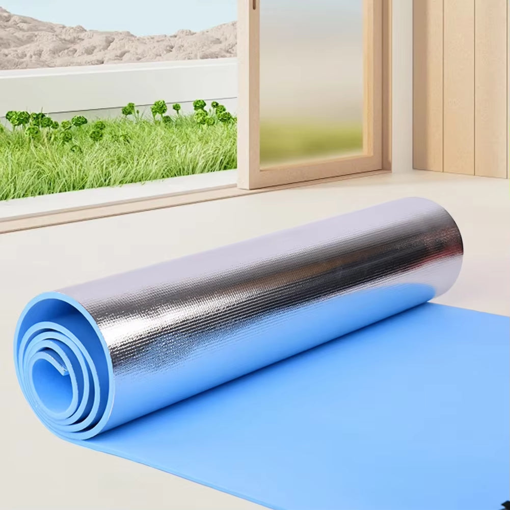 Waterproof Yoga Mat Moisture-Proof Yoga Mat with Bandage Thickened Aluminum Membrane Exercise Mat for Fitness Exercise