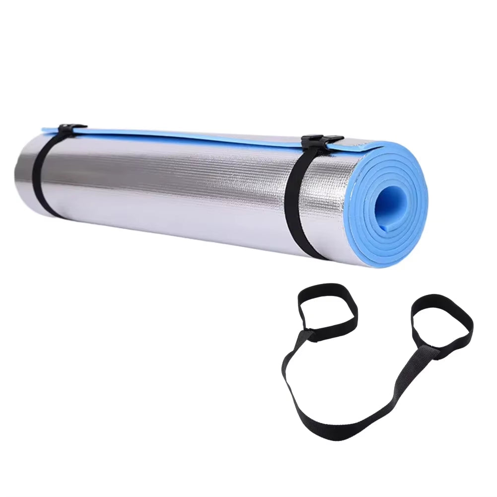 Waterproof Yoga Mat Moisture-Proof Yoga Mat with Bandage Thickened Aluminum Membrane Exercise Mat for Fitness Exercise