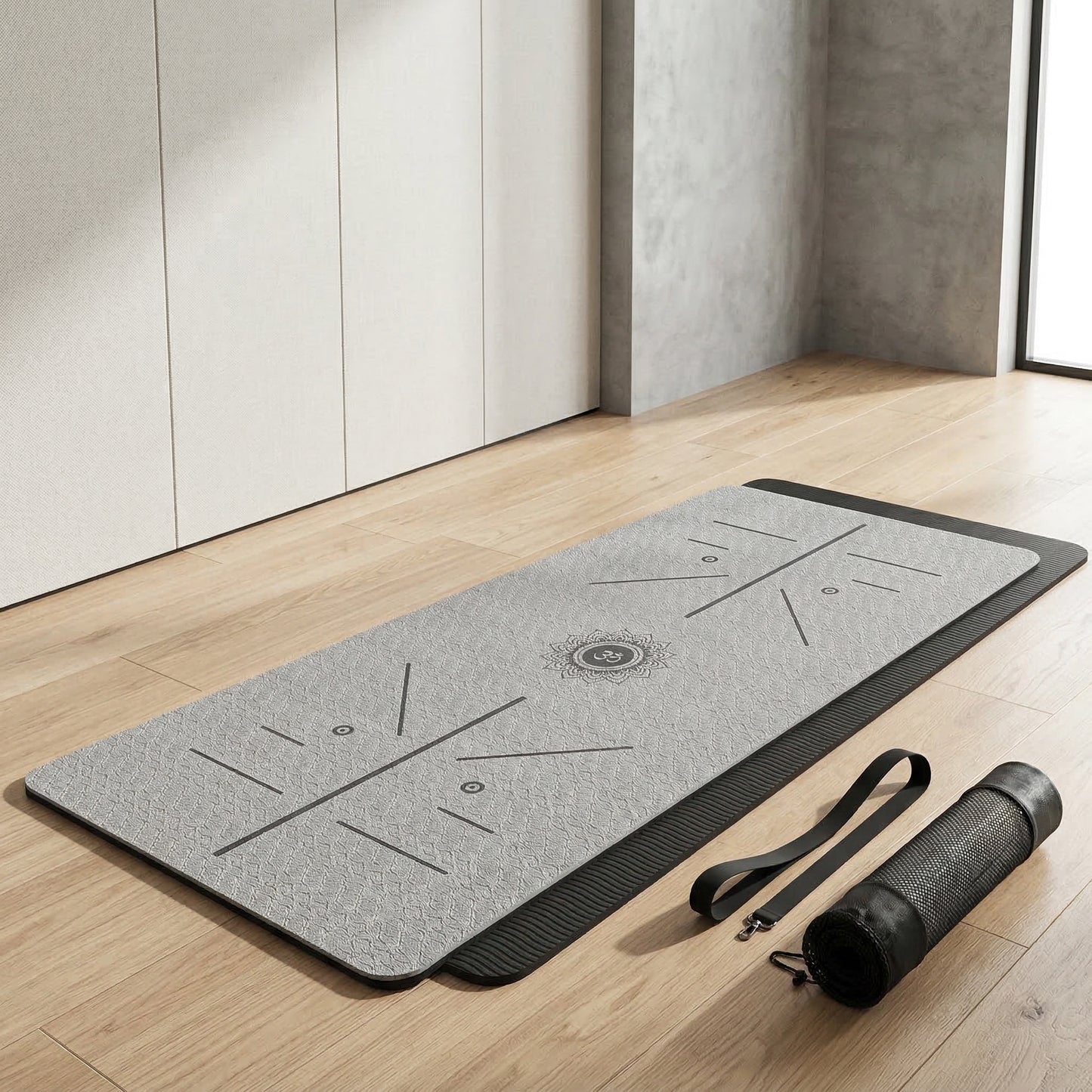 Premium Foldable Suede Yoga Mat | Lightweight & Elegant Flow