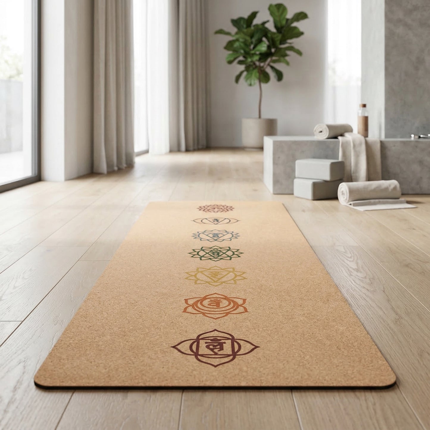 Premium Natural Cork Yoga Mat | Non-Slip, Sustainable Grip