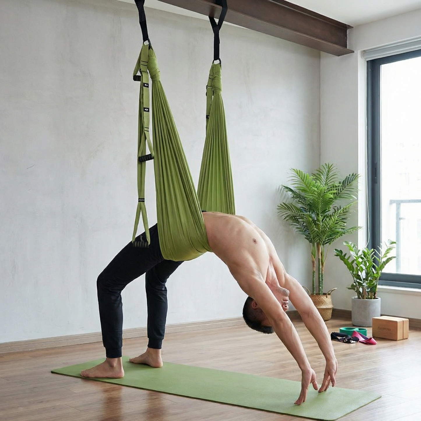 Installation-Free Aerial Yoga Strap | Professional Stretch & Inversion